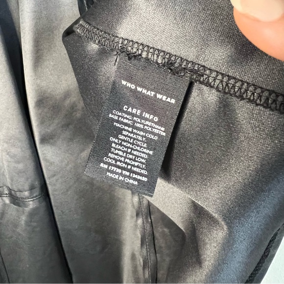 Faux leather button down blouse medium - Picture 7 of 7